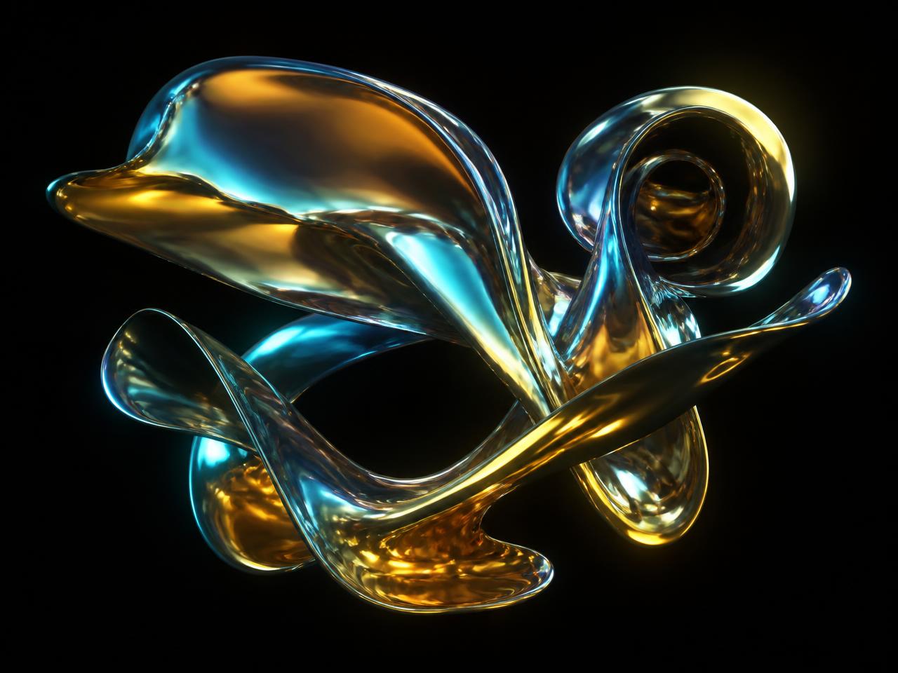 Liquid Artifact 07 — Abstract Art render
